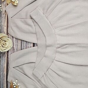 NWT UGERLOV BEIGE KNIT BARREL LEG LOUNGE WEAR PANT